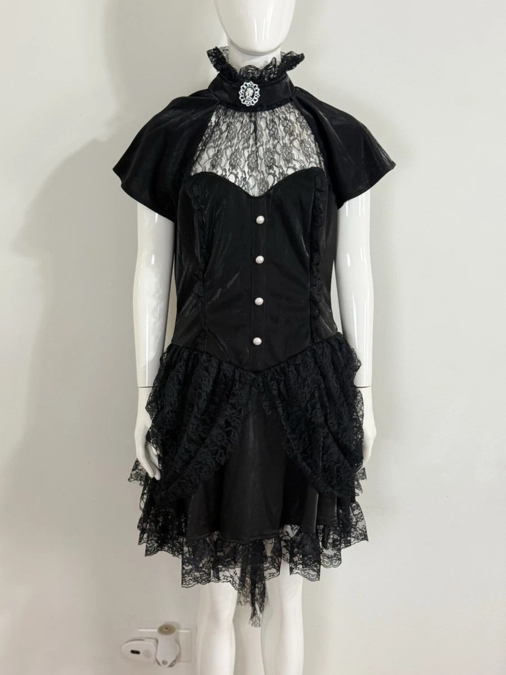 California Costume Victorian Doll Gothic Halloween (Dress Only) XS/S? No tag